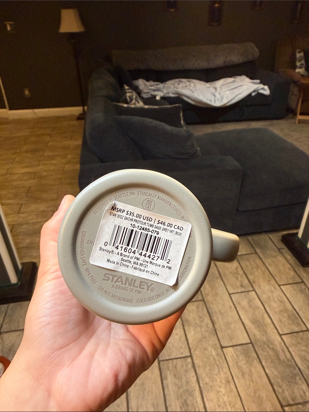 Stanley Gray Flip Top Insulated Tumbler, - Picture 3 of 3